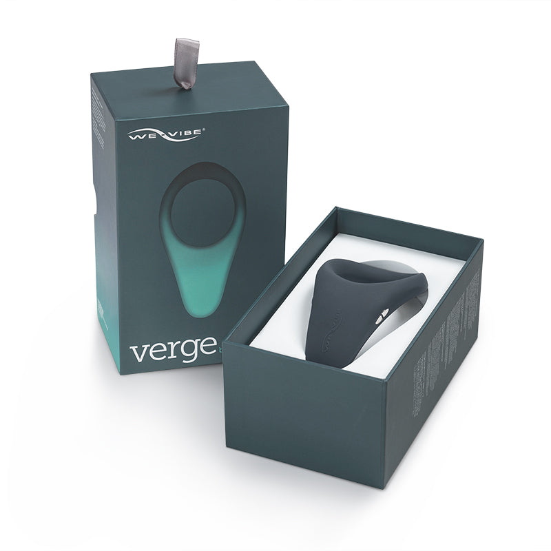 We-Vibe Verge Rechargeable Vibrating Perineum Stimulator Cock Ring - Slate