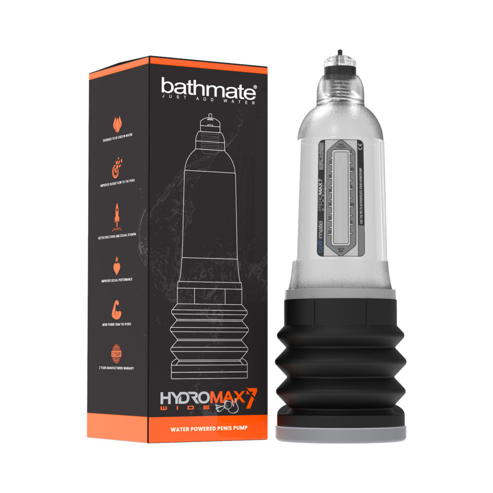 Bathmate Hydromax7 Wide Boy Water Pump for Men – Clear