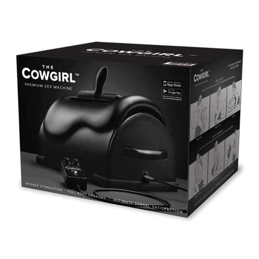 The Cowgirl Premium Riding Sex Machine – Black – 360-Degree Swivel Rotation – 1200 RPM Vibration