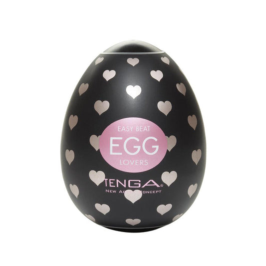 Tenga LOVERS Egg Disposable Male Toy with Twisting Ridges - Clear