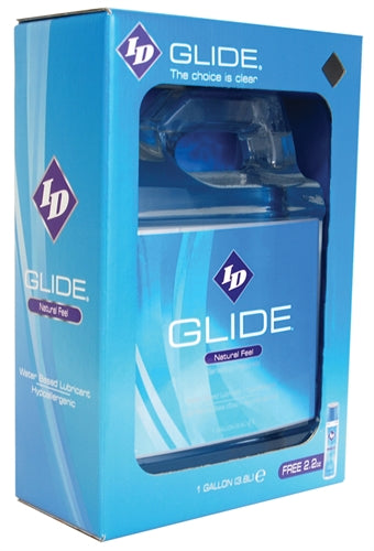 ID Glide 1 Gallon Water-Based Lubricant - Condom Compatible - Non-Staining