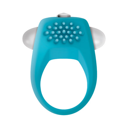 Zero Tolerance Teal Tickler Single-Speed Vibrating Silicone Cockring - Teal
