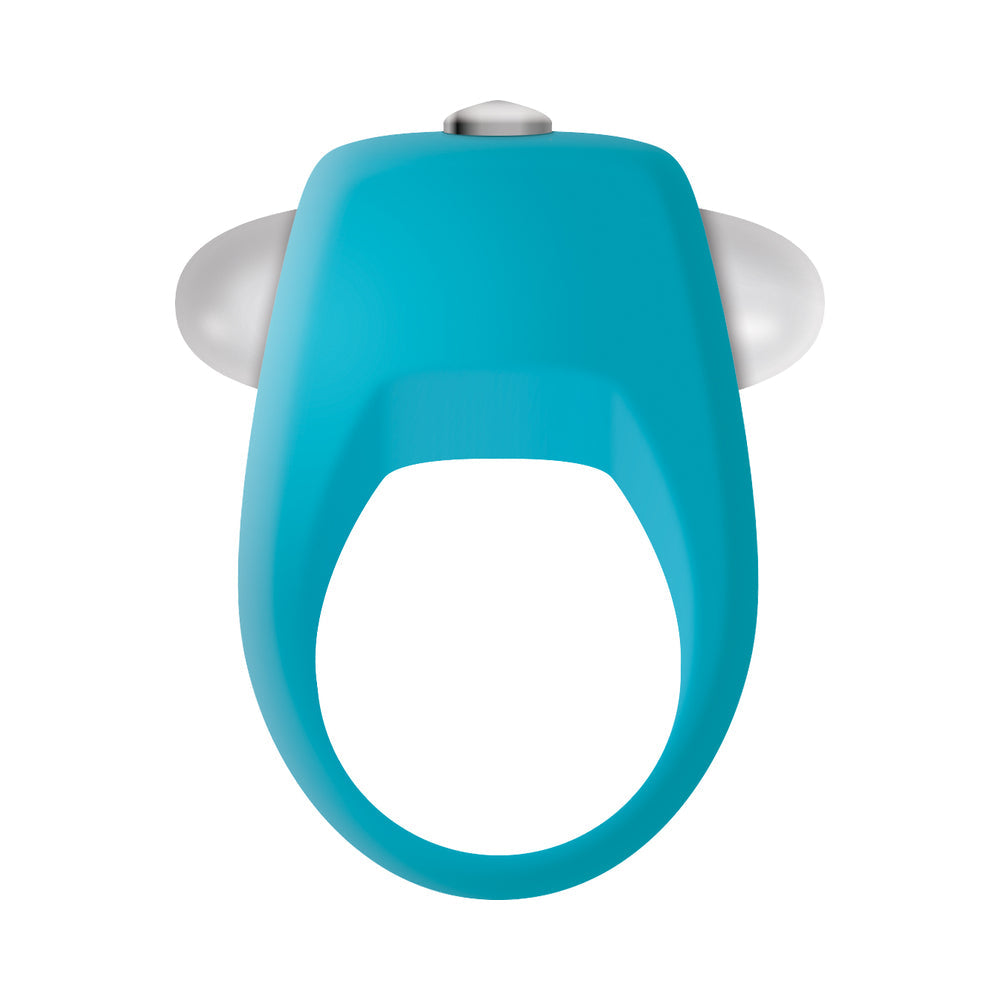 Zero Tolerance Teal Tickler Single-Speed Vibrating Silicone Cockring - Teal
