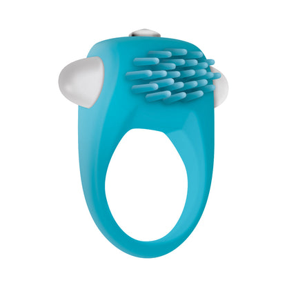 Zero Tolerance Teal Tickler Single-Speed Vibrating Silicone Cockring - Teal
