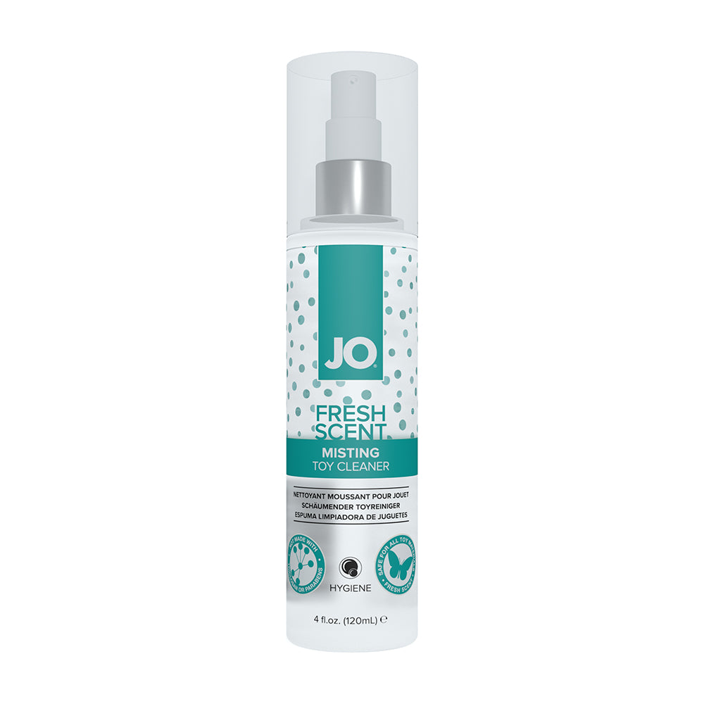 JO Misting Toy Cleaner 4 oz. – Gentle Liquid Cleaner with Fresh Scent
