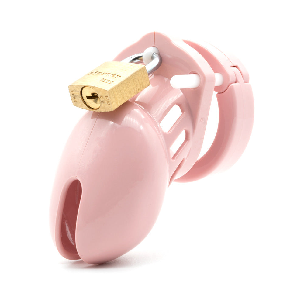 CB-X CB-6000S Male Chastity Cage Lock Set – Light Pink