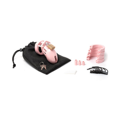 CB-X CB-6000S Male Chastity Cage Lock Set – Light Pink