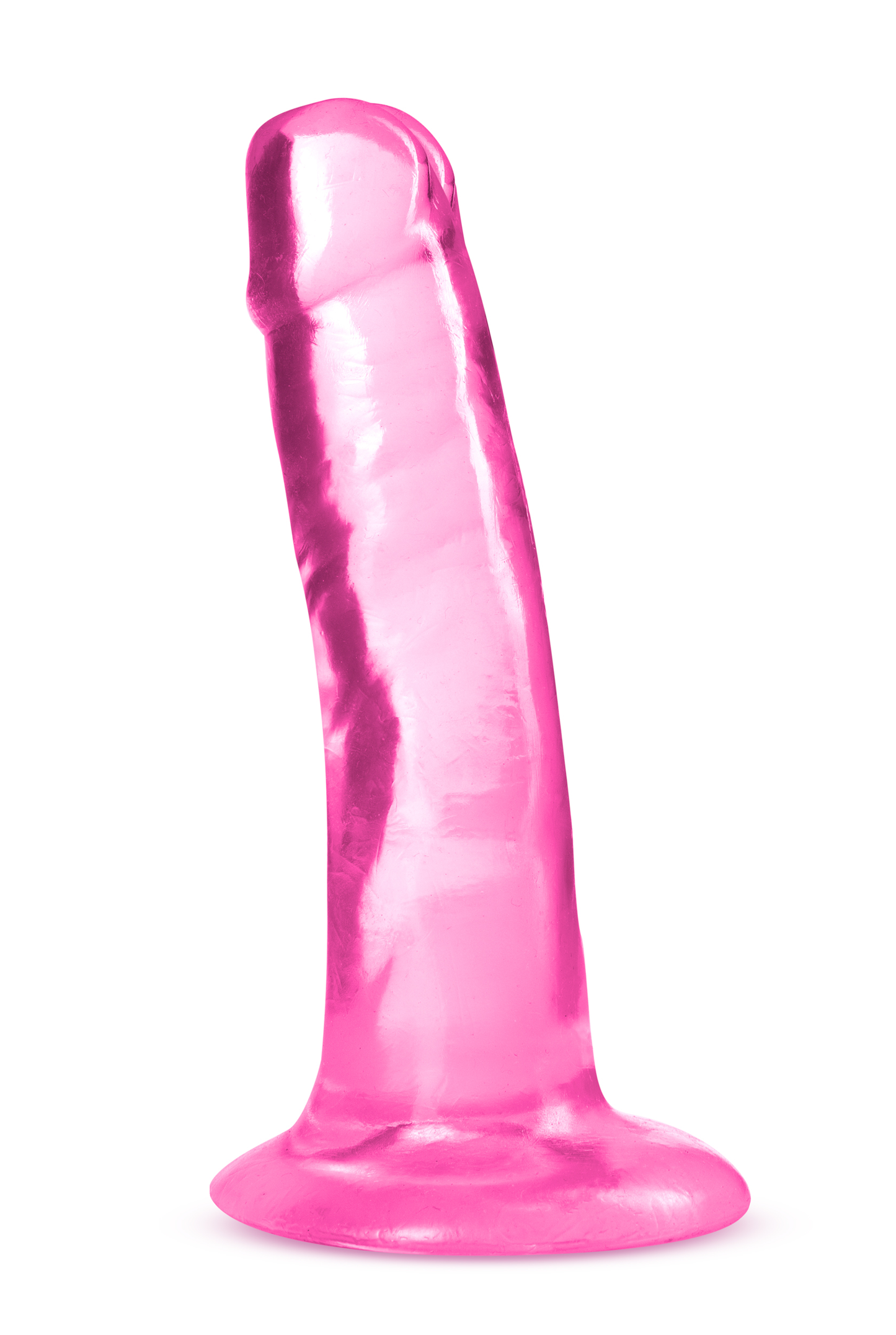 B Yours Plus Hard N Happy Dildo – Pink, Soft Feel with Suction Cup