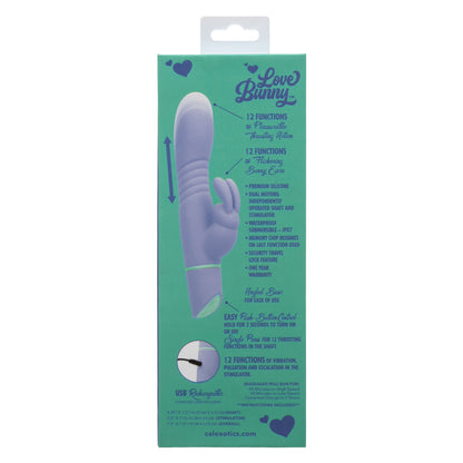 CalExotics Love Bunny Thrusting Bunny - Waterproof Dual Motor Stimulator - Purple