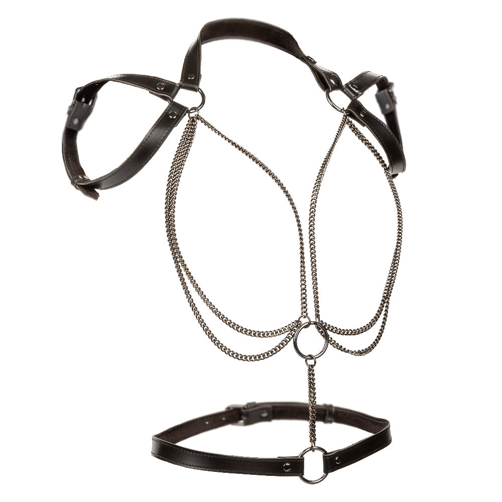 CalExotics Euphoria Collection Plus Size Multi Chain Halter - Black