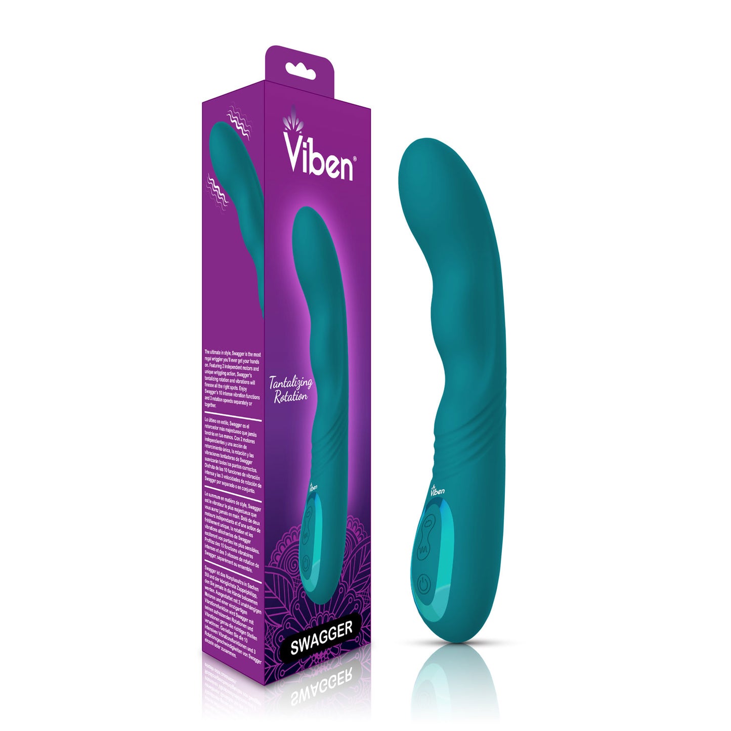 Viben Swagger Wriggling G-Spot Vibe – Ocean Blue