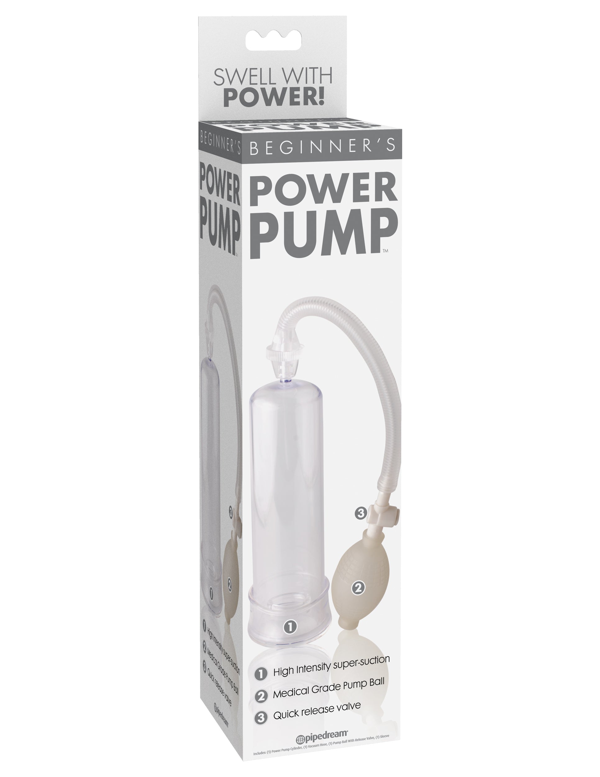 Pipedream Beginner's Power Pump – Clear Suction Enhancer