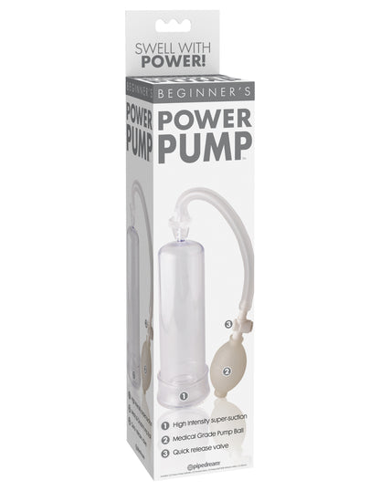 Pipedream Beginner's Power Pump – Clear Suction Enhancer