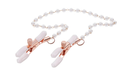 Sportsheets Peaches N Creame Pearl Nipple Clamps – Pink