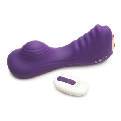 XR Brands Vibrating Silicone Grinder - Purple - Dual Motor with Remote Control