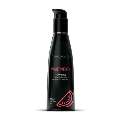 Wicked Aqua Watermelon Flavored Water Based Intimate Lubricant – 4 Fl. Oz.