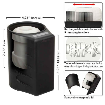 CalExotics Optimum Power Power Thruster - Rechargeable Thrusting Stroker - Black