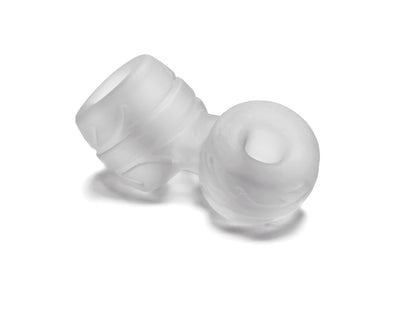 Perfect Fit Silaskin Cock and Ball Ring and Stretcher – Clear