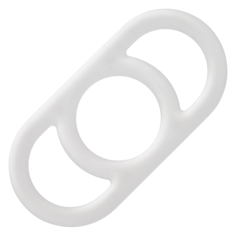 CalExotics Alpha Liquid Silicone Commander Ring – White – Waterproof