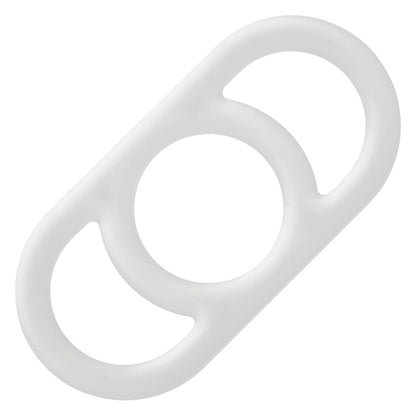 CalExotics Alpha Liquid Silicone Commander Ring – White – Waterproof