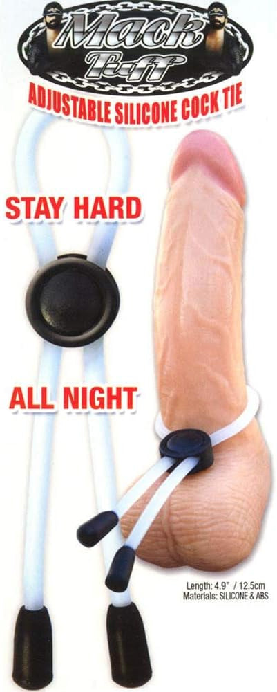 Mack Tuff Adjustable Silicone Cock Tie – Clear