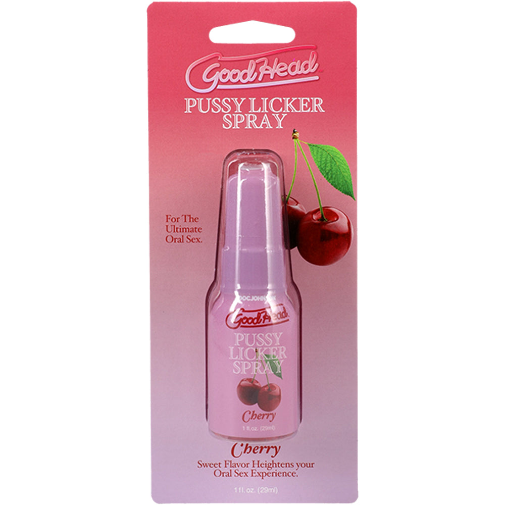 Goodhead Pussy Licker Spray Cherry – Flavor Enhancer for Intimate Use – 1 Fl Oz