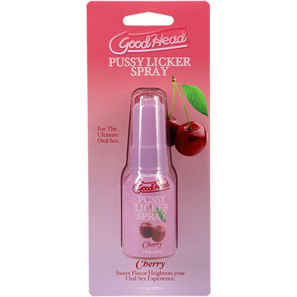 Goodhead Pussy Licker Spray Cherry – Flavor Enhancer for Intimate Use – 1 Fl Oz