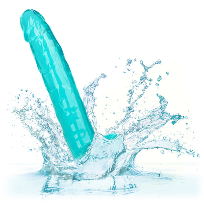 CalExotics Size Queen 10-Inch Dildo with Suction Cup Base – Blue