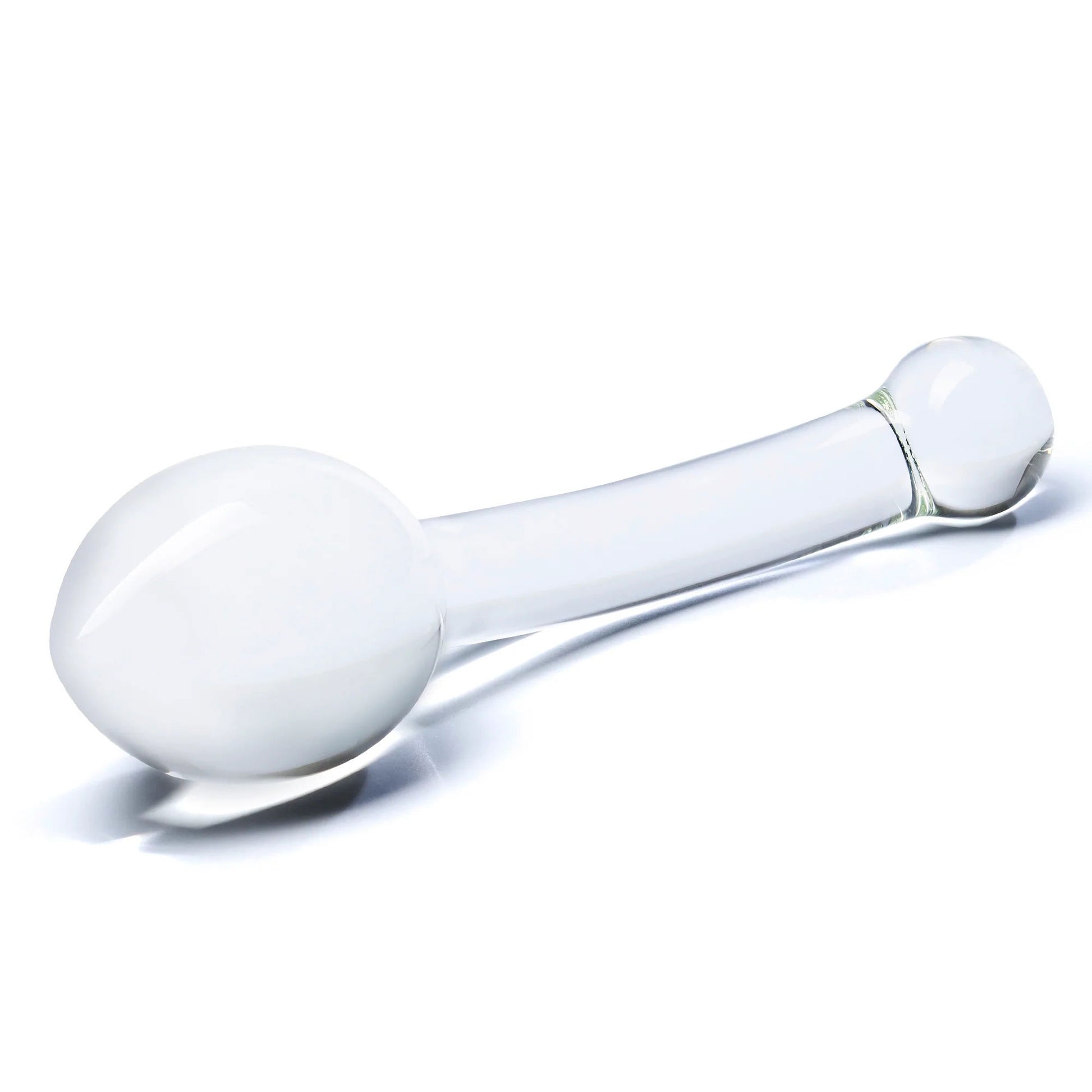 Electric Novelties Pure Indulgence Anal Slider – Clear – Curved Glass Anal Toy