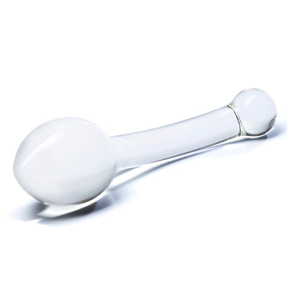 Electric Novelties Pure Indulgence Anal Slider – Clear – Curved Glass Anal Toy