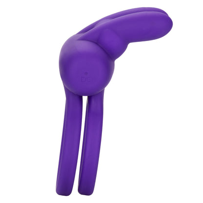 CalExotics Silicone Rechargeable Dual Rockin' Rabbit Enhancer – Purple – Multi-Function