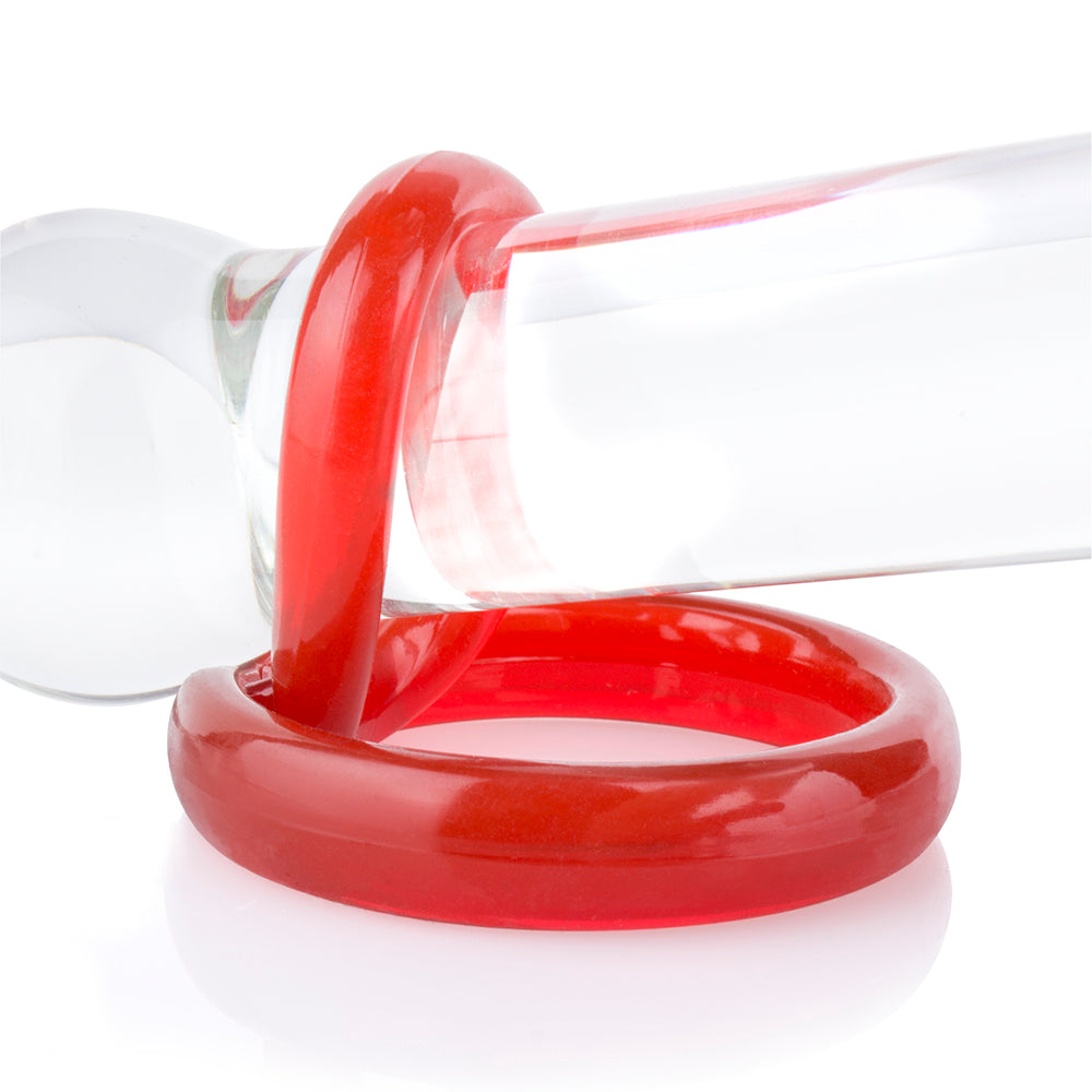 Screaming O RingO 2 Double Erection Ring with Testicle Support – Red