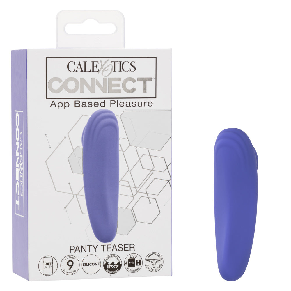 CalExotics Connect Panty Teaser – App Controlled Vibrating Device – Periwinkle