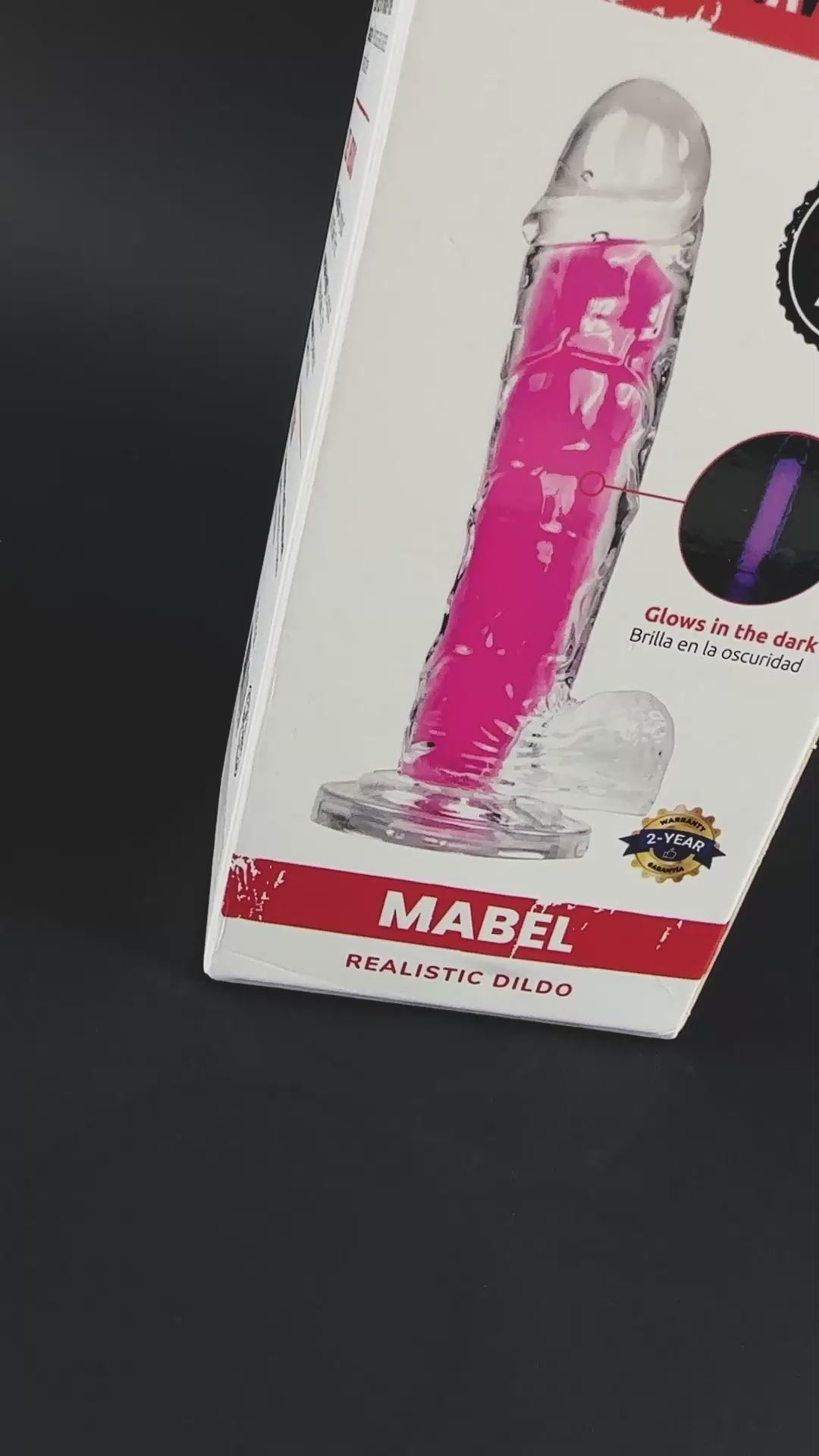 Camtoyz Realistic Raw Dildo Mabel - Pink - Ergonomic Design
