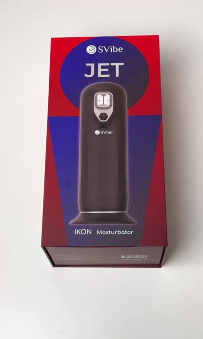 SVibe Ikon JET Masturbator with Customizable Vibrations and Heating Function – Black