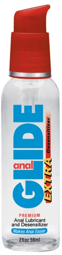 Body Action Anal Glide Extra Water-Based Lubricant 2 Oz