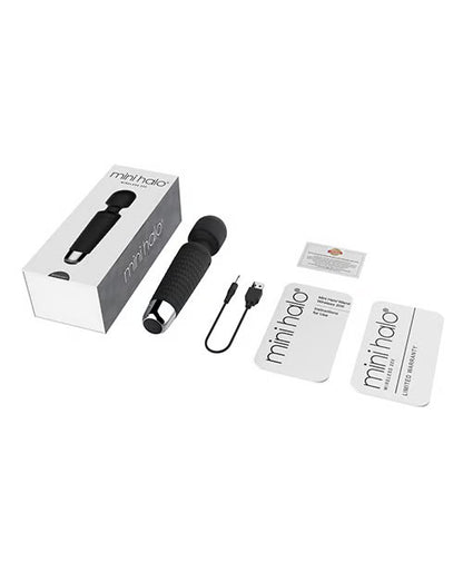 Viben Mini Halo Midnight Rechargeable Wand Massager - Black