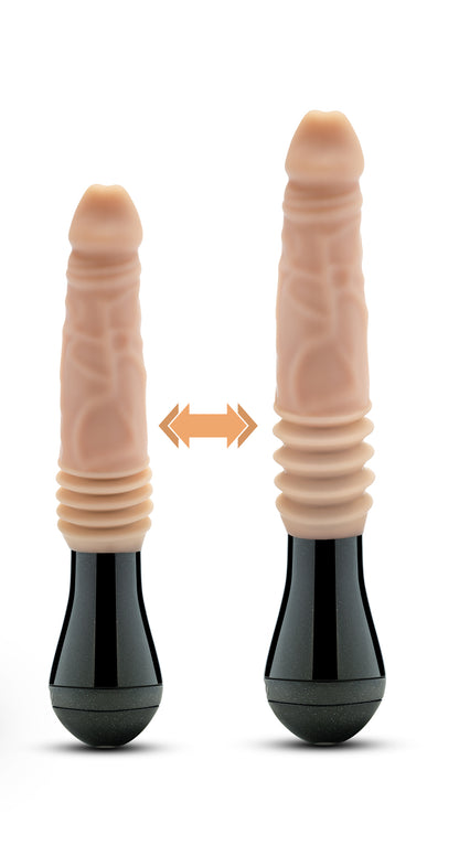 Dr. Skin Dr. Knight Thrusting Gyrating Vibrating Dildo - Beige