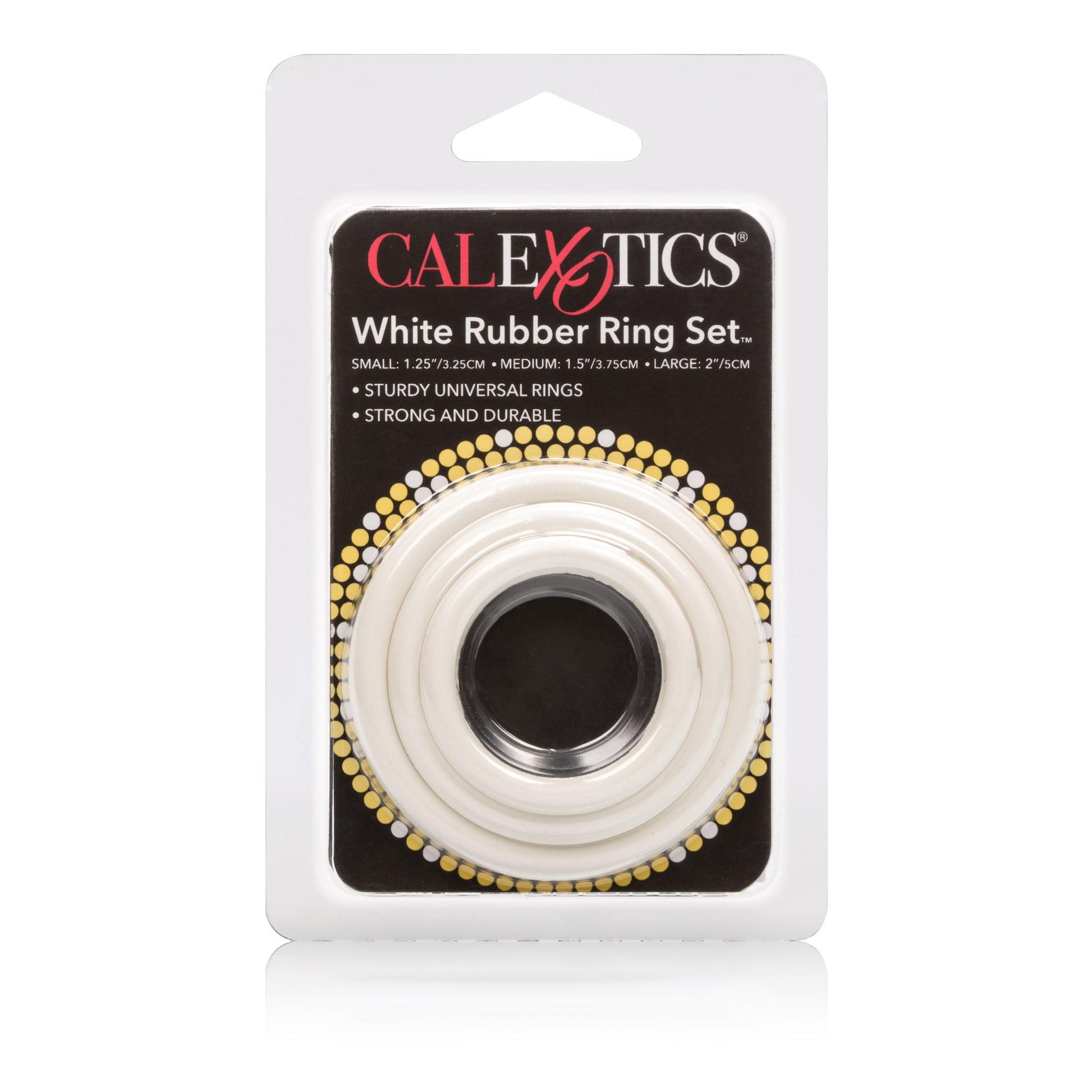 CalExotics Rubber Ring 3 Piece Set - White