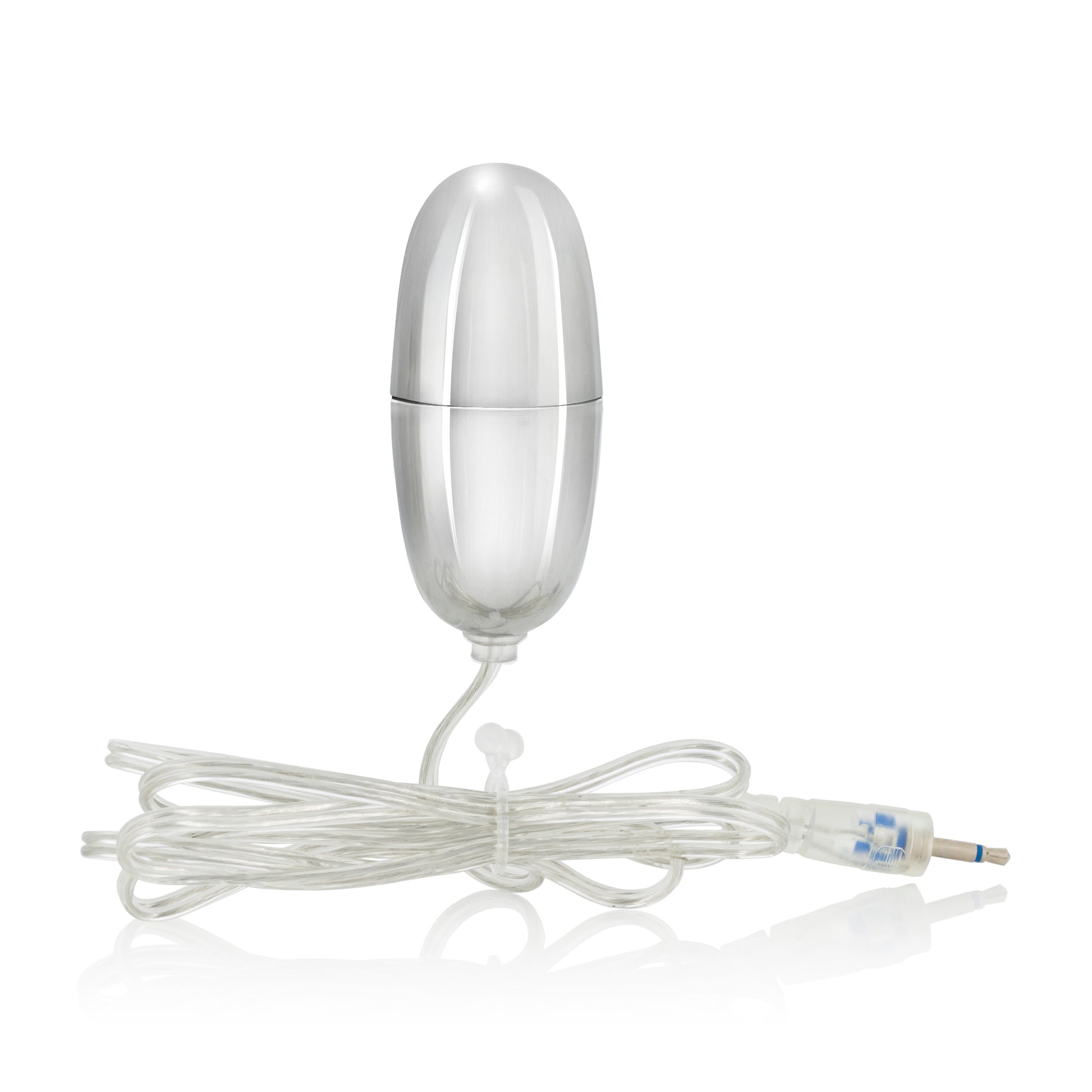 CalExotics Sterling Collection Silver Bullet – Vibrating Stimulator – Silver