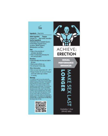 Achieve Erection Sexual Performance Enhancer 1.5 Oz - USA