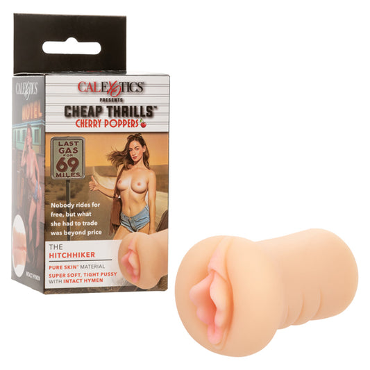 CalExotics Cheap Thrills Cherry Poppers The Hitchhiker – Realistic Pleasure Stroker – Beige