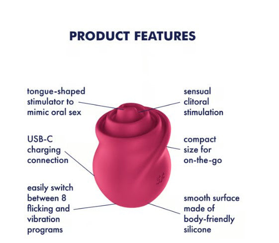 Satisfyer Tongue Twister Vibrating Tongue Vibrator - Pink