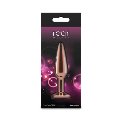 nsnovelties Rear Assets Tapered Medium Anal Toy - Rose Gold Pink