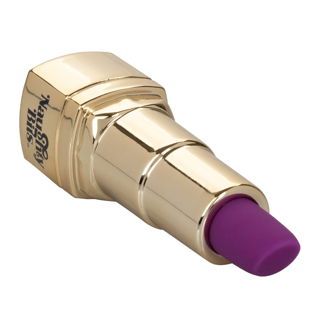 CalExotics Naughty Bits Bad Bitch Lipstick Vibrator – Purple – Multi-Function