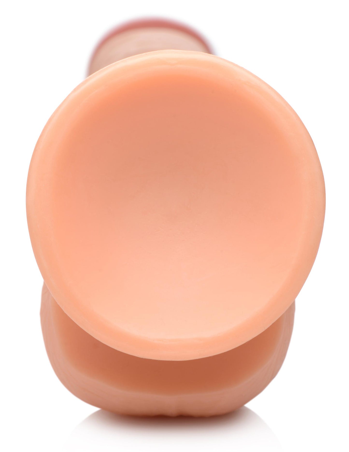Long Logan 10 Inch Dildo with Balls - Beige