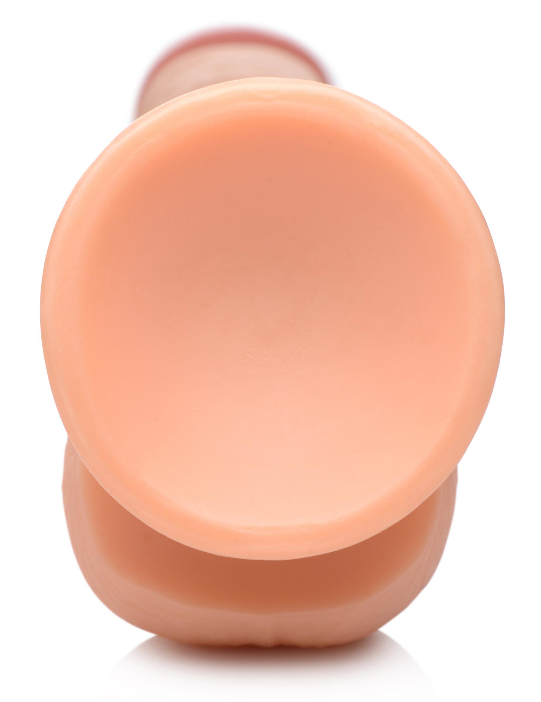 Long Logan 10 Inch Dildo with Balls - Beige