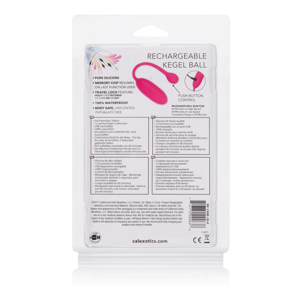 CalExotics Rechargeable Kegel Ball Advanced – Pink – Multi-Function