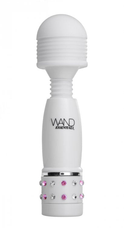 XR Brands Charmed Petite Massage Wand – Multi-Function Vibrator – White