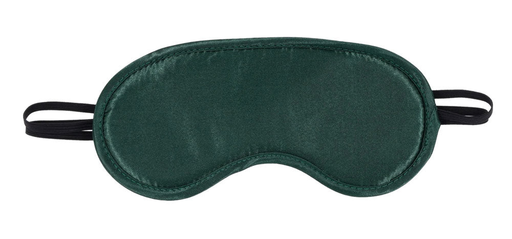 Sportsheets Indica Blindfold - Emerald Green Satin Eye Mask with Dual Elastic Straps
